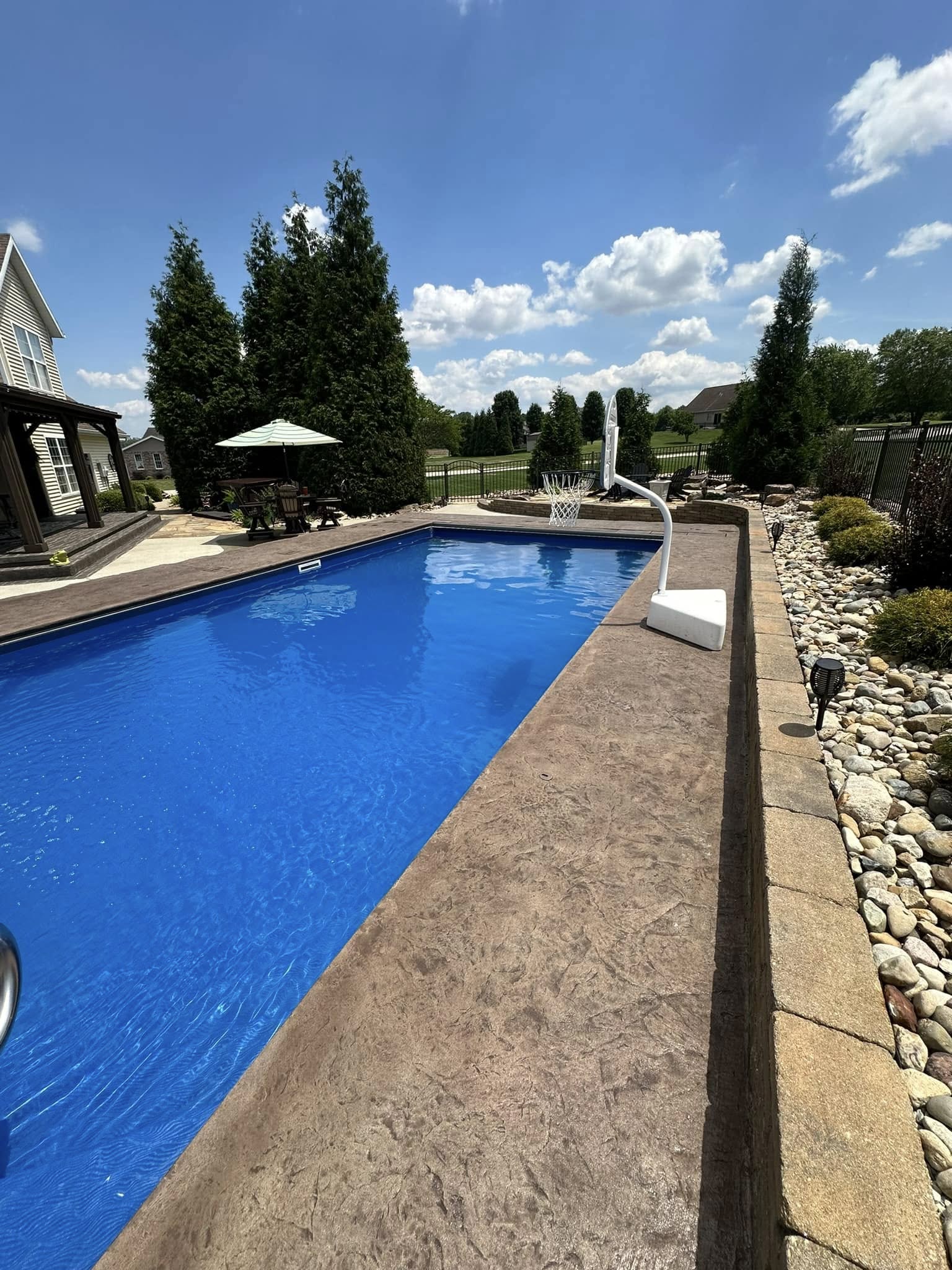 Stamped concrete detail